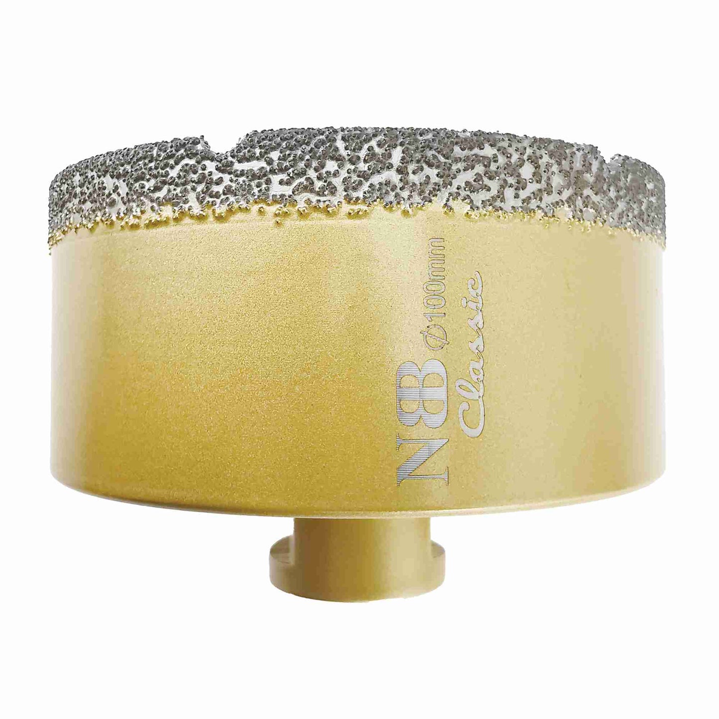 NBB Broca de diamante con M14, tipo dorado clásico, corona diamante para taladrar en seco y en húmedo en porcelana dura, cerámica, baldosas, granito, mármol, azulejo, para Amoladora Angular (Classic)