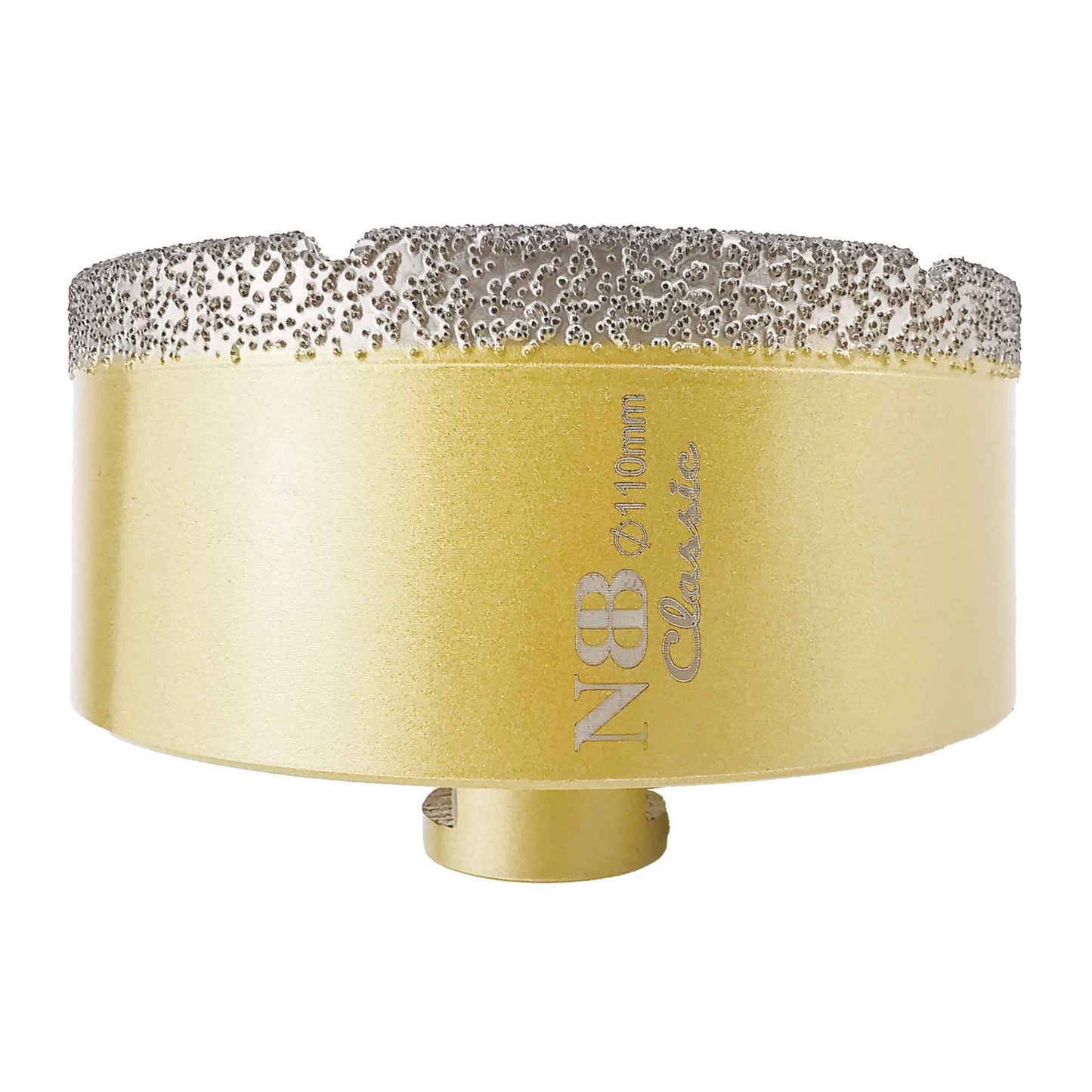 NBB Broca de diamante con M14, tipo dorado clásico, corona diamante para taladrar en seco y en húmedo en porcelana dura, cerámica, baldosas, granito, mármol, azulejo, para Amoladora Angular (Classic)