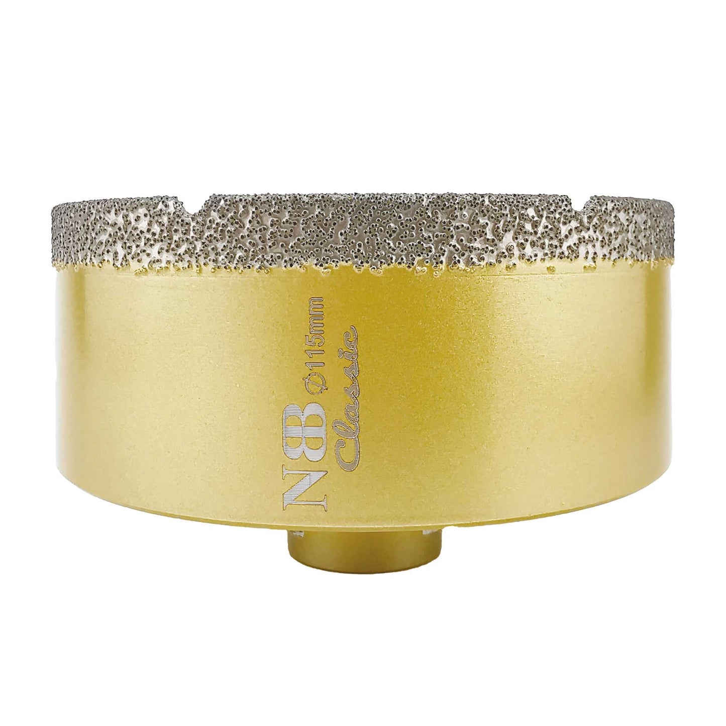 NBB Broca de diamante con M14, tipo dorado clásico, corona diamante para taladrar en seco y en húmedo en porcelana dura, cerámica, baldosas, granito, mármol, azulejo, para Amoladora Angular (Classic)