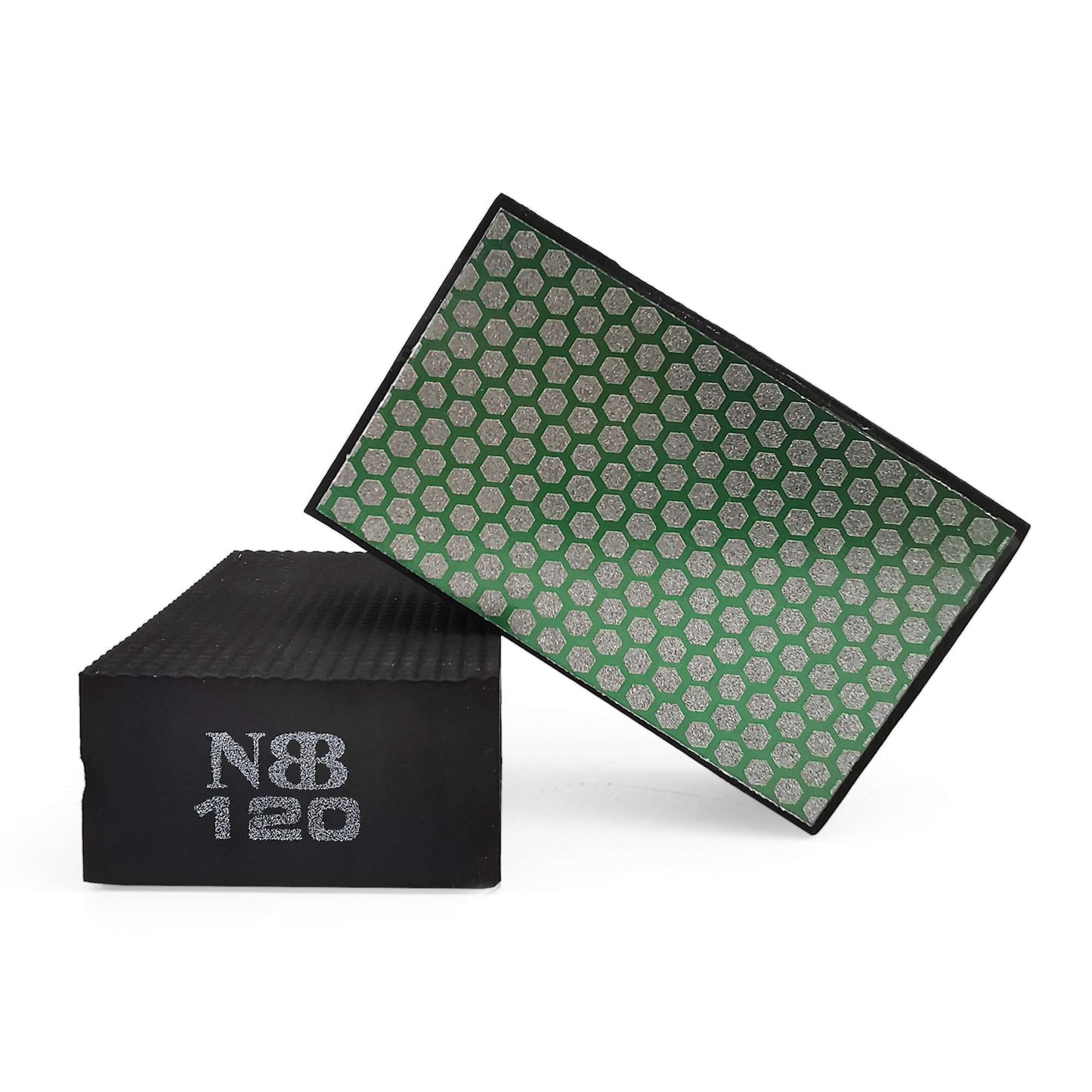 NBB Almohadilla diamantada para lijar y pulir, bloques diamante de lijado/pulido, almohadillas a mano de diamante con respaldo de espuma para moliendar granito, mármol, piedra