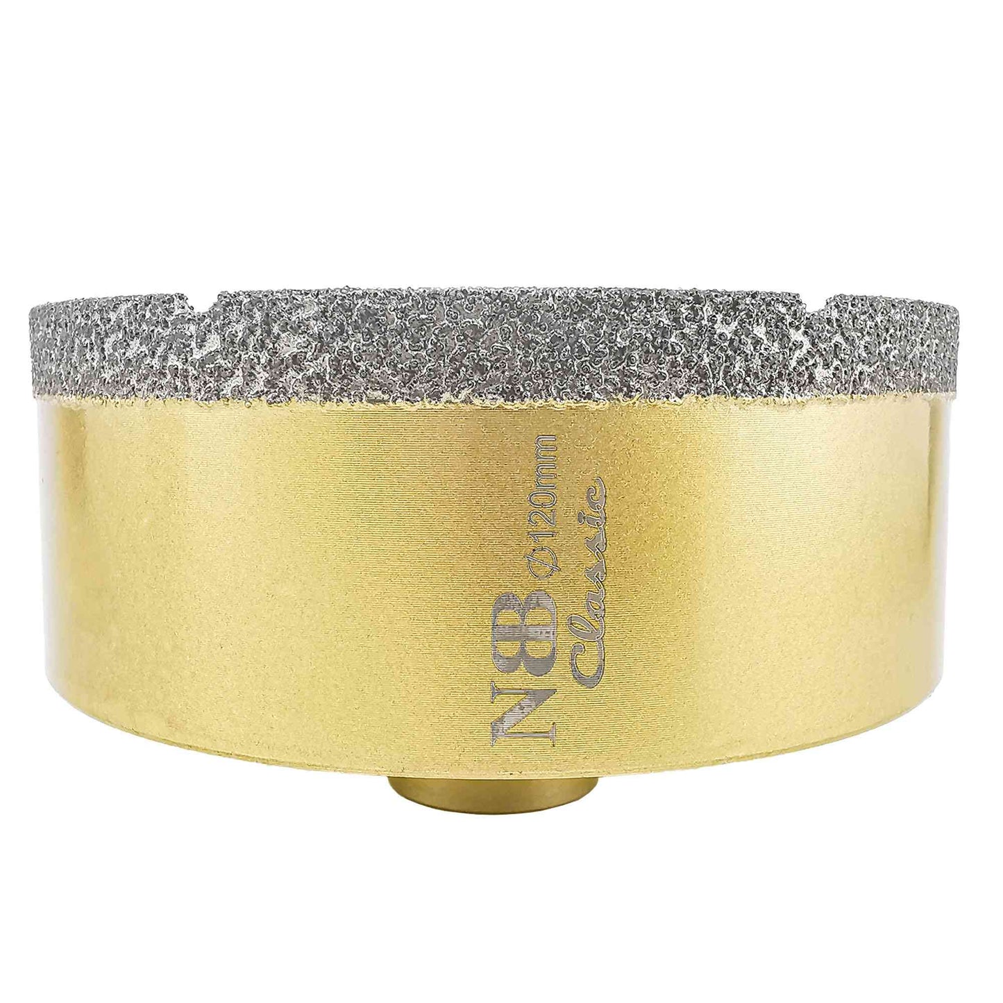 NBB Broca de diamante con M14, tipo dorado clásico, corona diamante para taladrar en seco y en húmedo en porcelana dura, cerámica, baldosas, granito, mármol, azulejo, para Amoladora Angular (Classic)