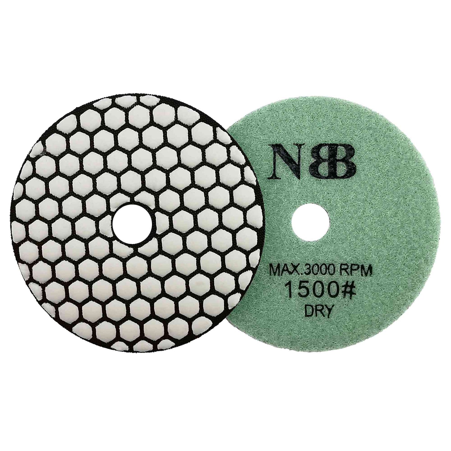 NBB Almohadillas de pulido de diamante 4" 100mm disco de renovación lijado diamante para Pulir en seco granito mármol piedra granito cerámica con respaldo de nylon buen acabado