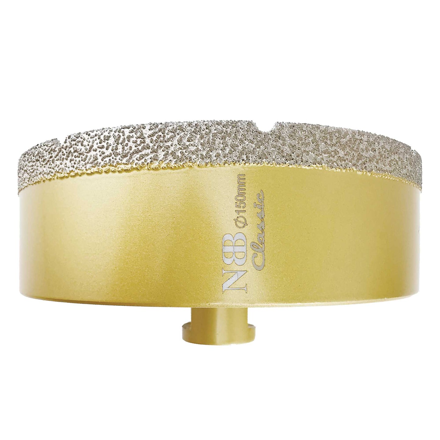 NBB Broca de diamante con M14, tipo dorado clásico, corona diamante para taladrar en seco y en húmedo en porcelana dura, cerámica, baldosas, granito, mármol, azulejo, para Amoladora Angular (Classic)