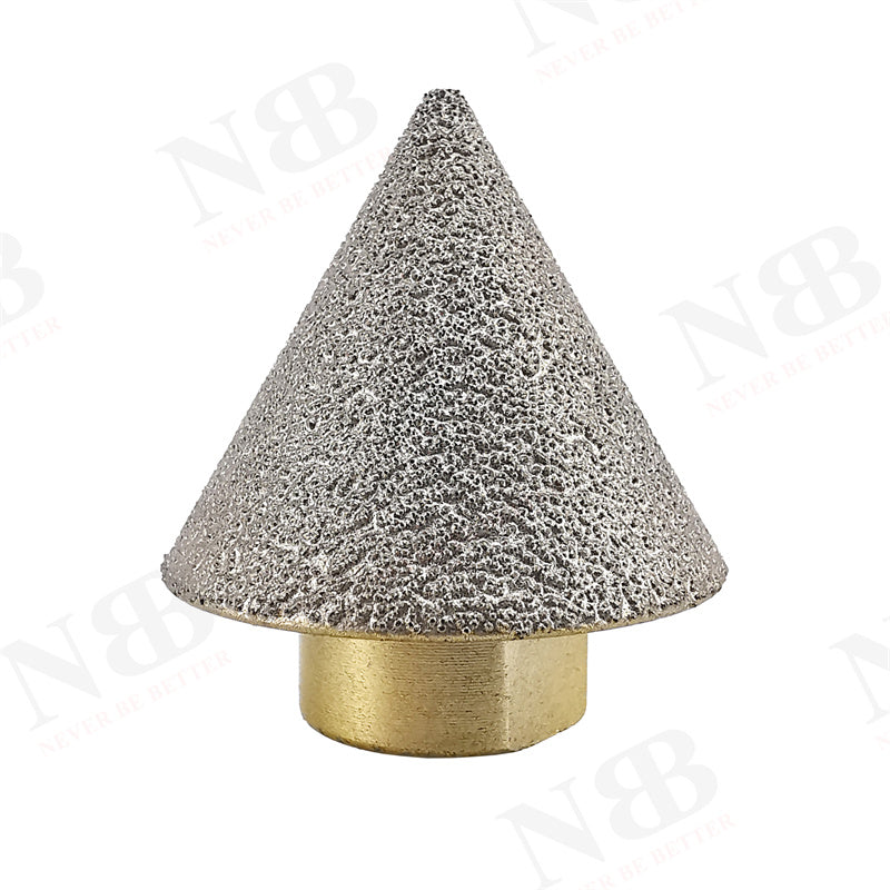 NBB Fresa de diamante con M14, para biselar en seco o húmedo profesionalmente en porcelana, cerámica, baldosas, granito, mármol, para amoladora angular