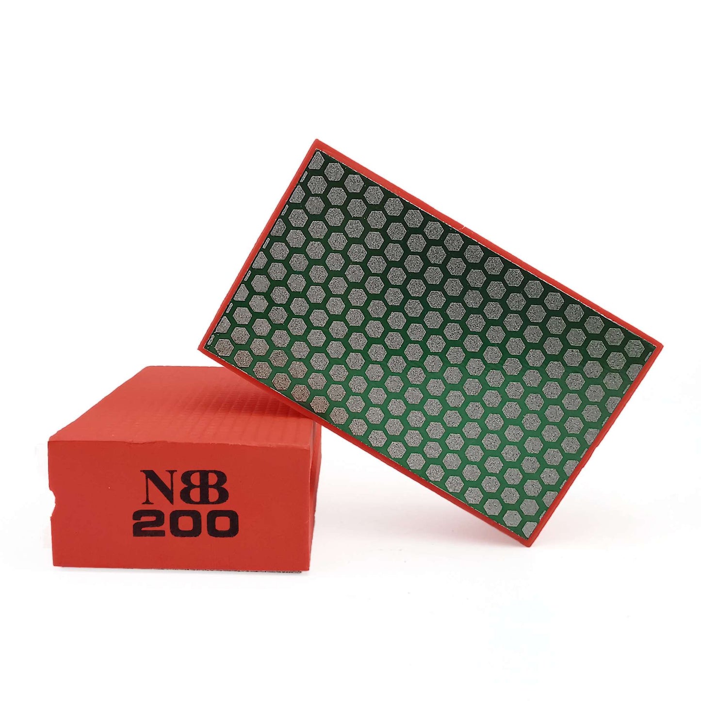 NBB Almohadilla diamantada para lijar y pulir, bloques diamante de lijado/pulido, almohadillas a mano de diamante con respaldo de espuma para moliendar granito, mármol, piedra
