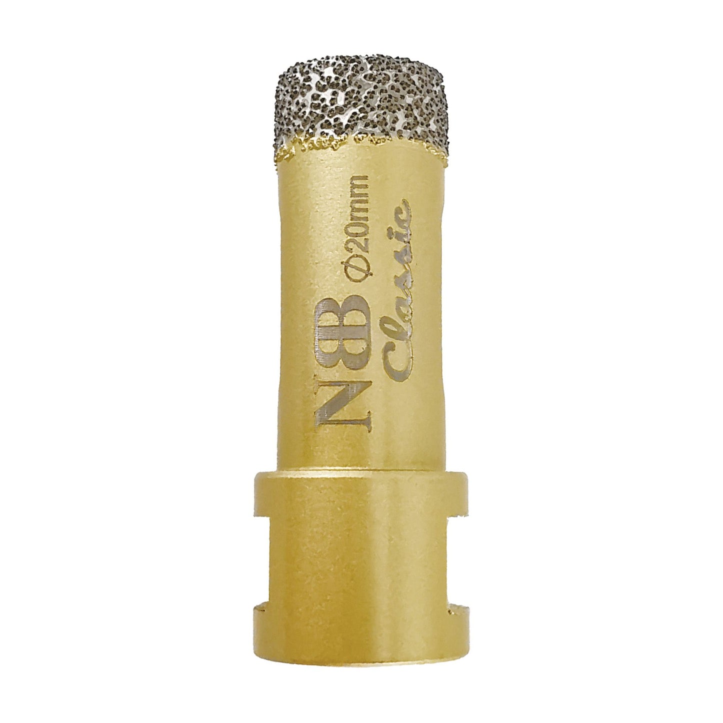 NBB Broca de diamante con M14, tipo dorado clásico, corona diamante para taladrar en seco y en húmedo en porcelana dura, cerámica, baldosas, granito, mármol, azulejo, para Amoladora Angular (Classic)