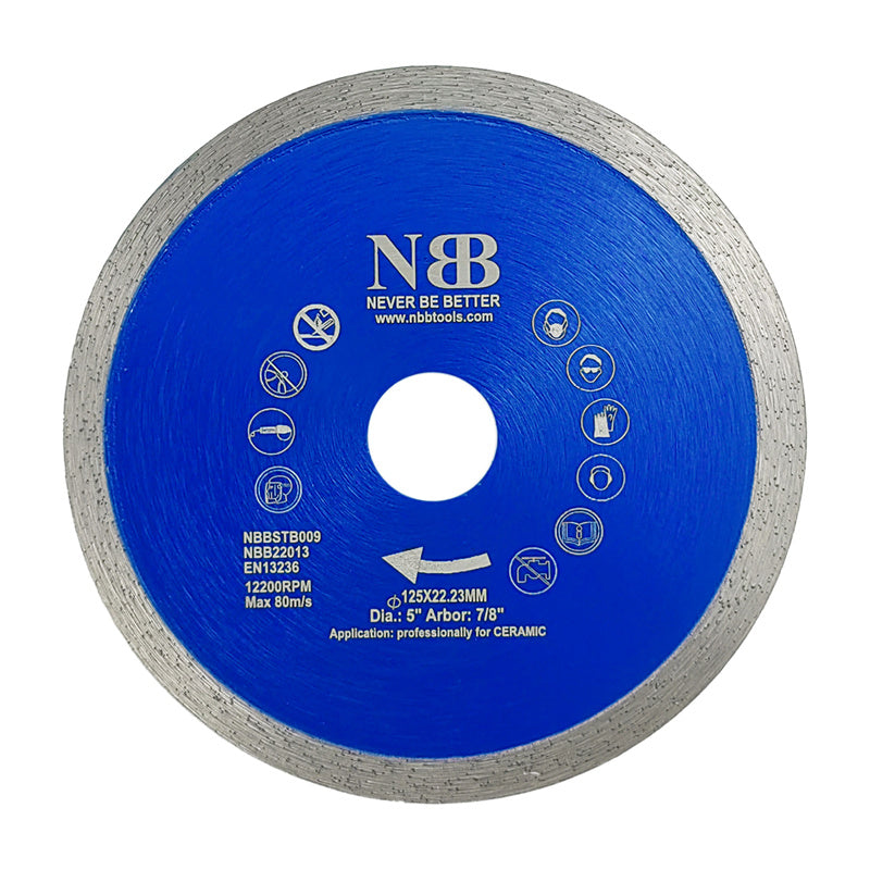 NBB Disco de corte de diamante sierra de diamante con altura de 8mm cuchilla continua espesor 1,4mm hoja diamante corte profesional de Porcelanico Cerámica Azulejo Mármol Granito Piedra