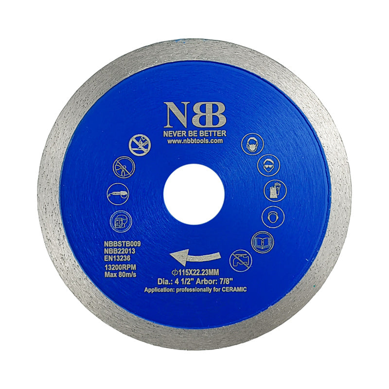 NBB Disco de corte de diamante sierra de diamante con altura de 8mm cuchilla continua espesor 1,4mm hoja diamante corte profesional de Porcelanico Cerámica Azulejo Mármol Granito Piedra