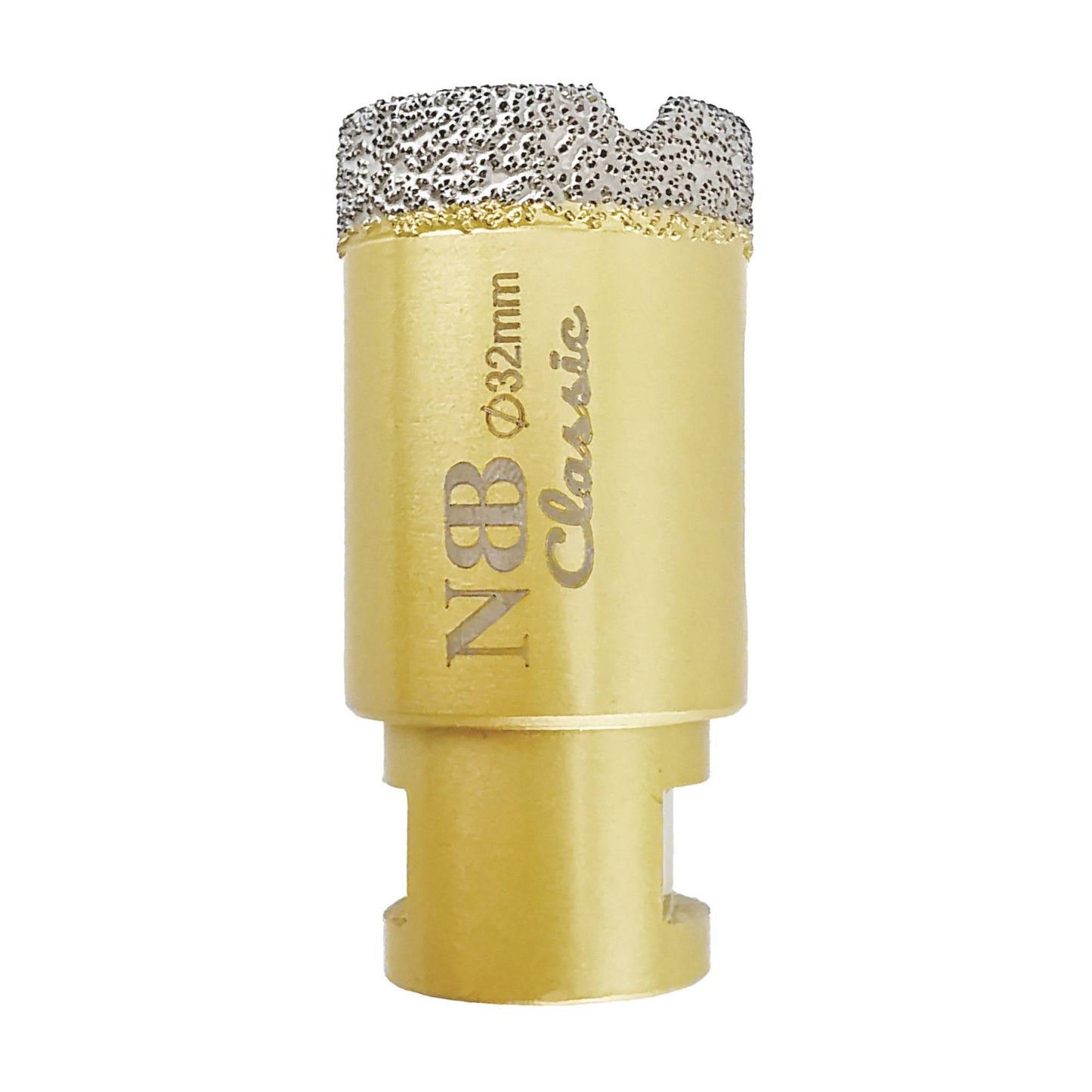 NBB Broca de diamante con M14, tipo dorado clásico, corona diamante para taladrar en seco y en húmedo en porcelana dura, cerámica, baldosas, granito, mármol, azulejo, para Amoladora Angular (Classic)