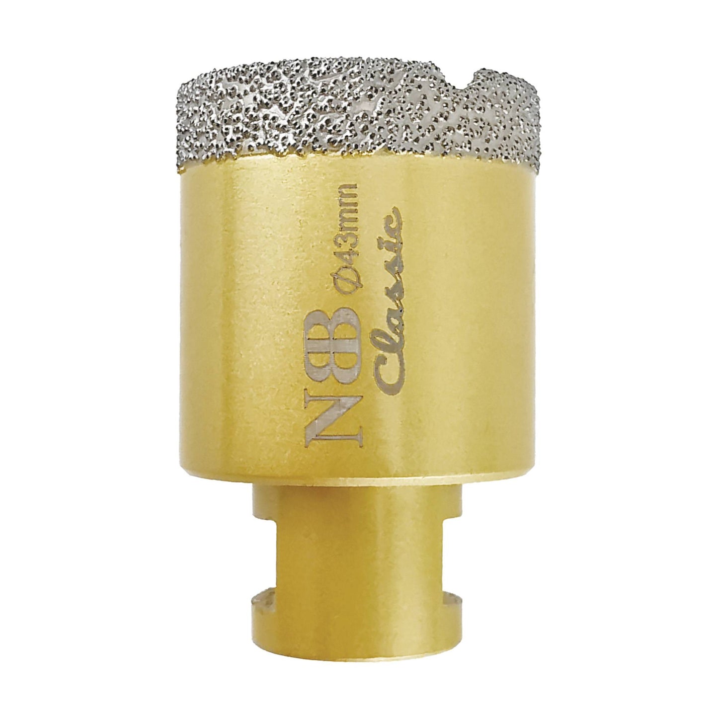NBB Broca de diamante con M14, tipo dorado clásico, corona diamante para taladrar en seco y en húmedo en porcelana dura, cerámica, baldosas, granito, mármol, azulejo, para Amoladora Angular (Classic)