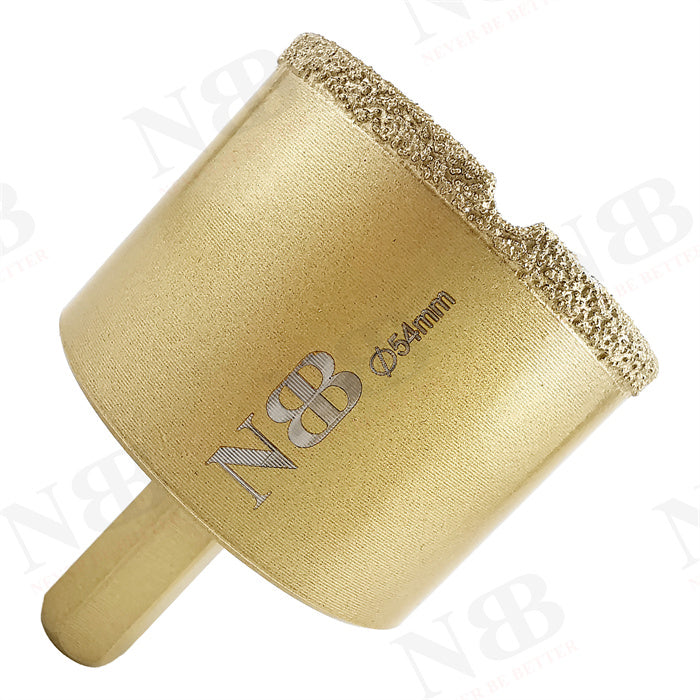 NBB Brocas de diamante con vástago hexagonal 12.5mm, corona diamante para taladrar en seco en porcelana,cerámica,baldosas,granito,azulejo, meyor en húmedo, para perforadora de pistola y banco