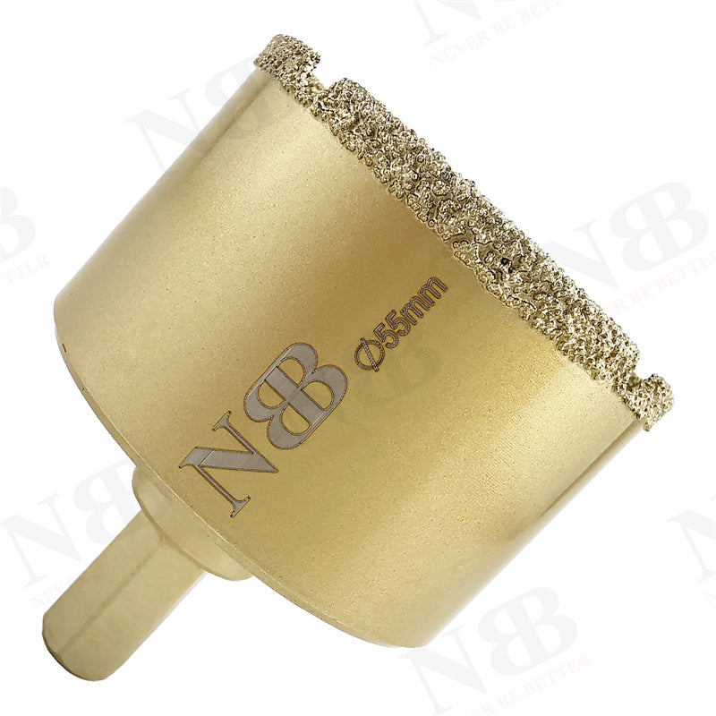 NBB Brocas de diamante con vástago hexagonal 12.5mm, corona diamante para taladrar en seco en porcelana,cerámica,baldosas,granito,azulejo, meyor en húmedo, para perforadora de pistola y banco