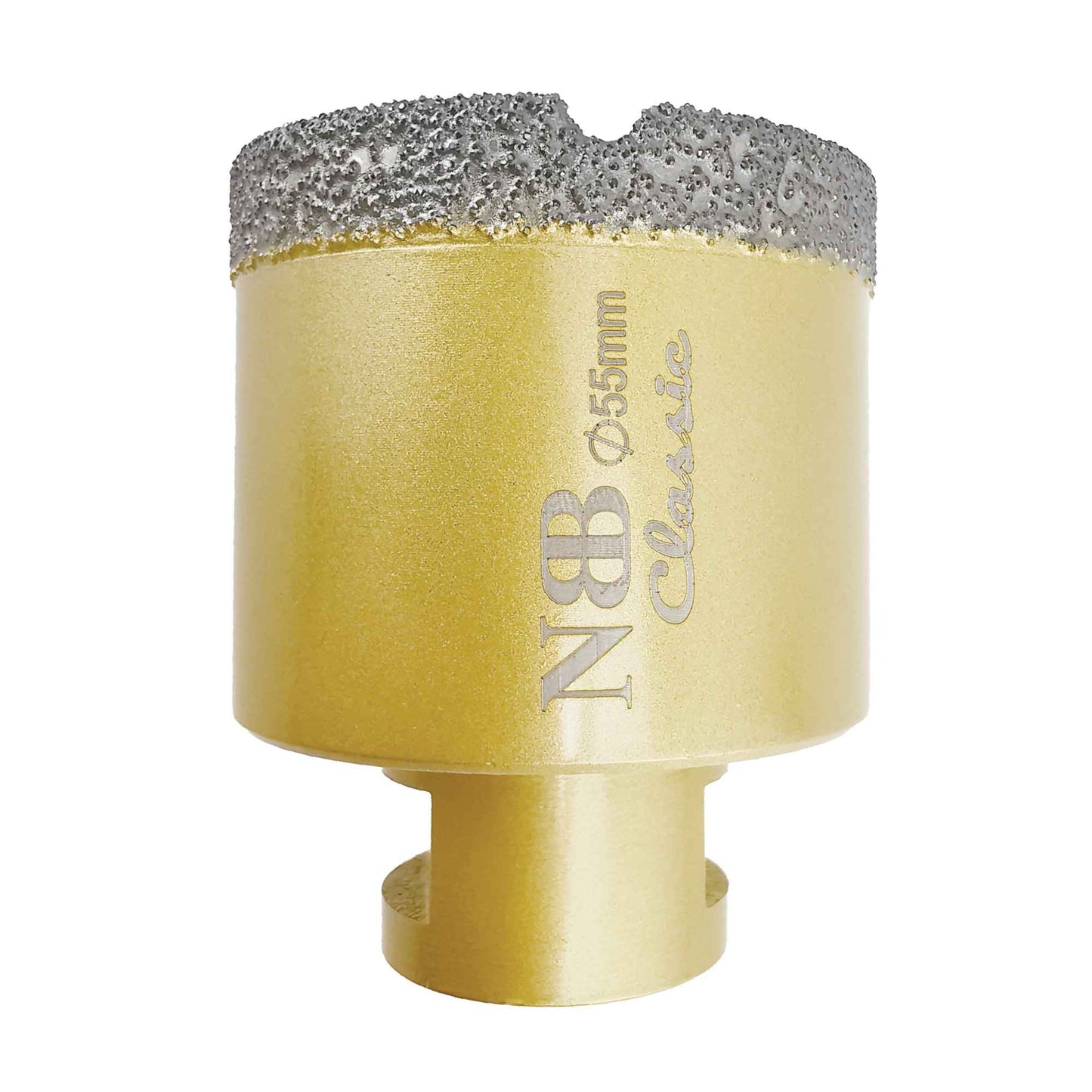 NBB Broca de diamante con M14, tipo dorado clásico, corona diamante para taladrar en seco y en húmedo en porcelana dura, cerámica, baldosas, granito, mármol, azulejo, para Amoladora Angular (Classic)