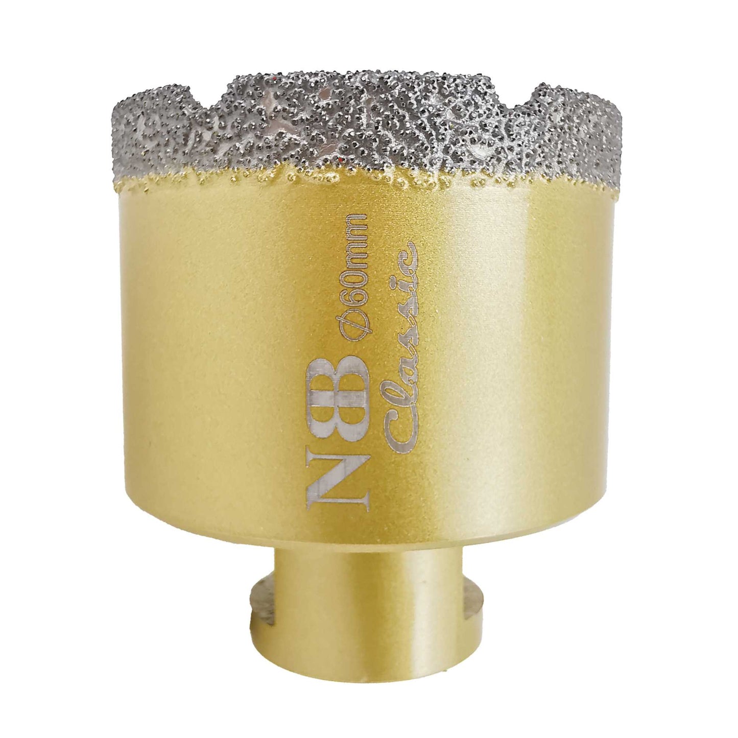 NBB Broca de diamante con M14, tipo dorado clásico, corona diamante para taladrar en seco y en húmedo en porcelana dura, cerámica, baldosas, granito, mármol, azulejo, para Amoladora Angular (Classic)