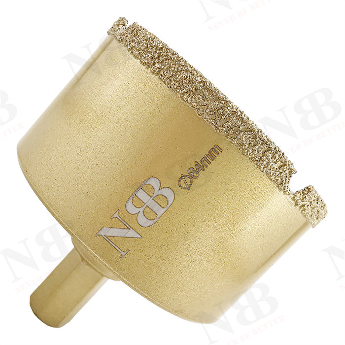 NBB Brocas de diamante con vástago hexagonal 12.5mm, corona diamante para taladrar en seco en porcelana,cerámica,baldosas,granito,azulejo, meyor en húmedo, para perforadora de pistola y banco