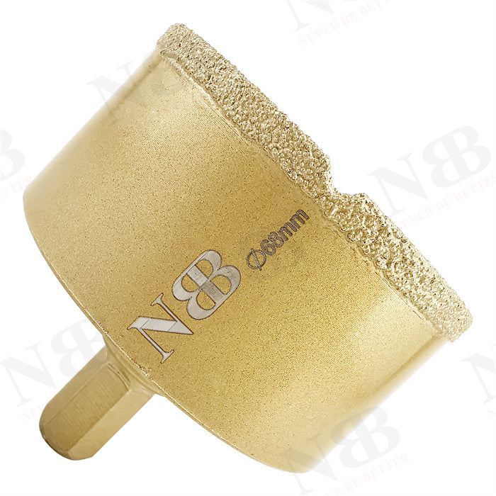 NBB Brocas de diamante con vástago hexagonal 12.5mm, corona diamante para taladrar en seco en porcelana,cerámica,baldosas,granito,azulejo, meyor en húmedo, para perforadora de pistola y banco
