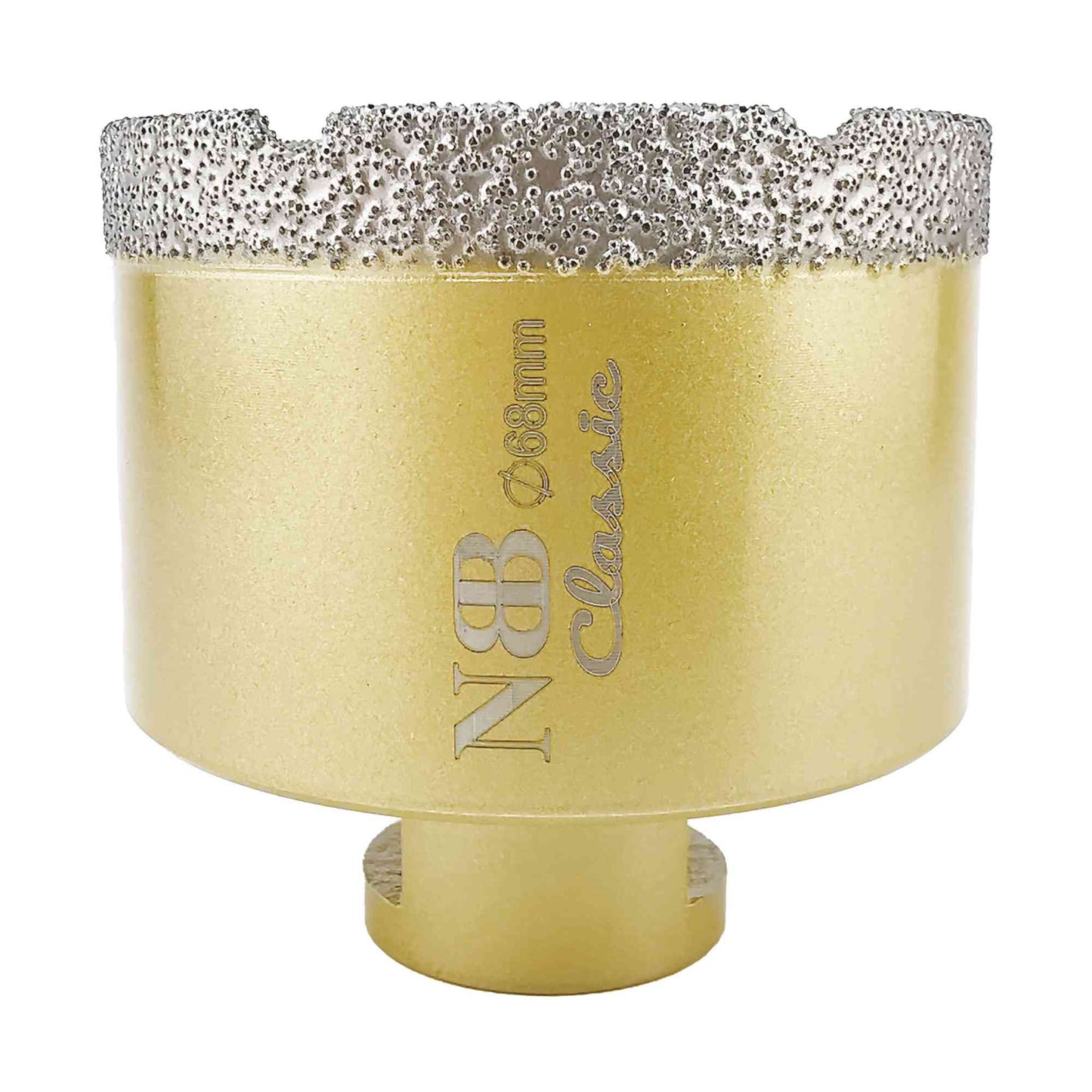 NBB Broca de diamante con M14, tipo dorado clásico, corona diamante para taladrar en seco y en húmedo en porcelana dura, cerámica, baldosas, granito, mármol, azulejo, para Amoladora Angular (Classic)