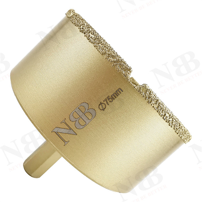 NBB Brocas de diamante con vástago hexagonal 12.5mm, corona diamante para taladrar en seco en porcelana,cerámica,baldosas,granito,azulejo, meyor en húmedo, para perforadora de pistola y banco