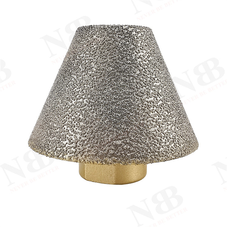 NBB Fresa de diamante con M14, para biselar en seco o húmedo profesionalmente en porcelana, cerámica, baldosas, granito, mármol, para amoladora angular