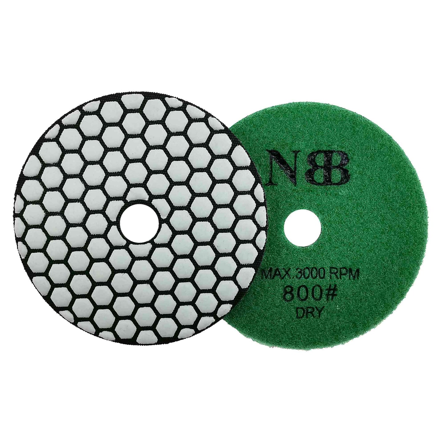 NBB Almohadillas de pulido de diamante 4" 100mm disco de renovación lijado diamante para Pulir en seco granito mármol piedra granito cerámica con respaldo de nylon buen acabado