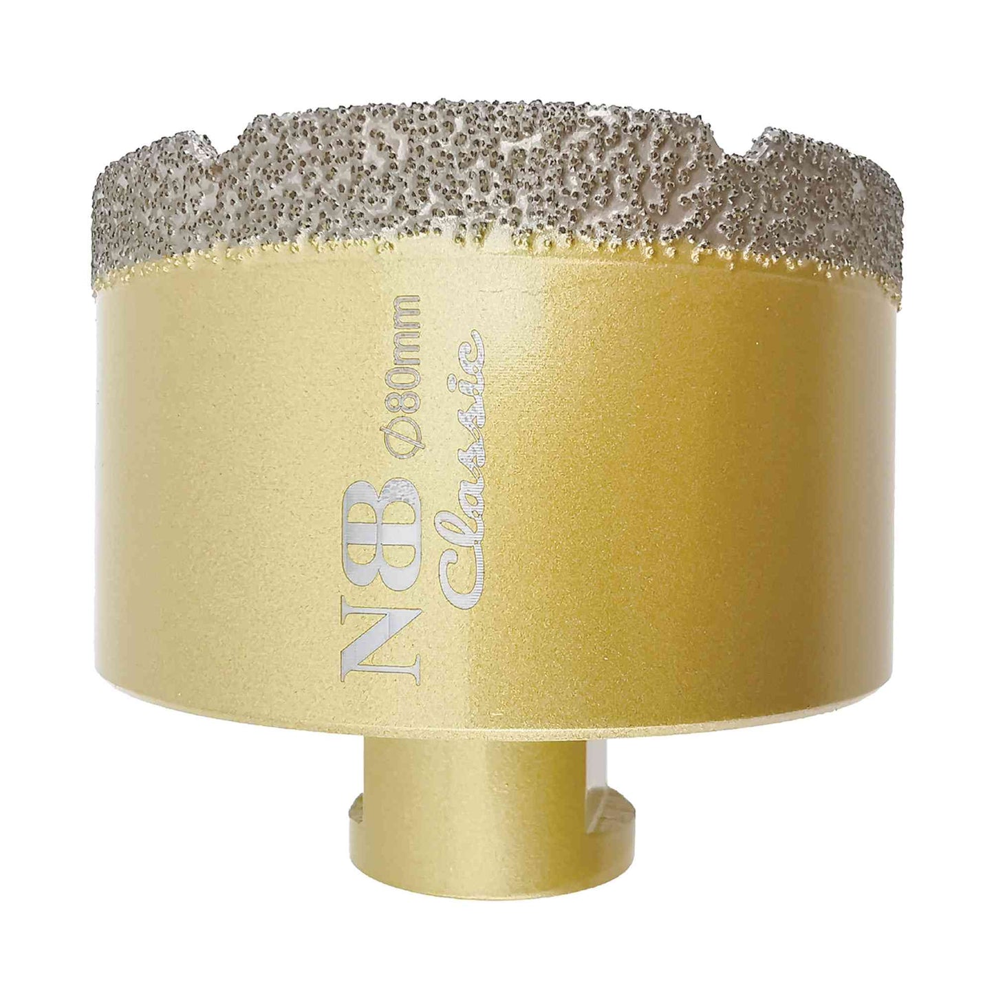 NBB Broca de diamante con M14, tipo dorado clásico, corona diamante para taladrar en seco y en húmedo en porcelana dura, cerámica, baldosas, granito, mármol, azulejo, para Amoladora Angular (Classic)