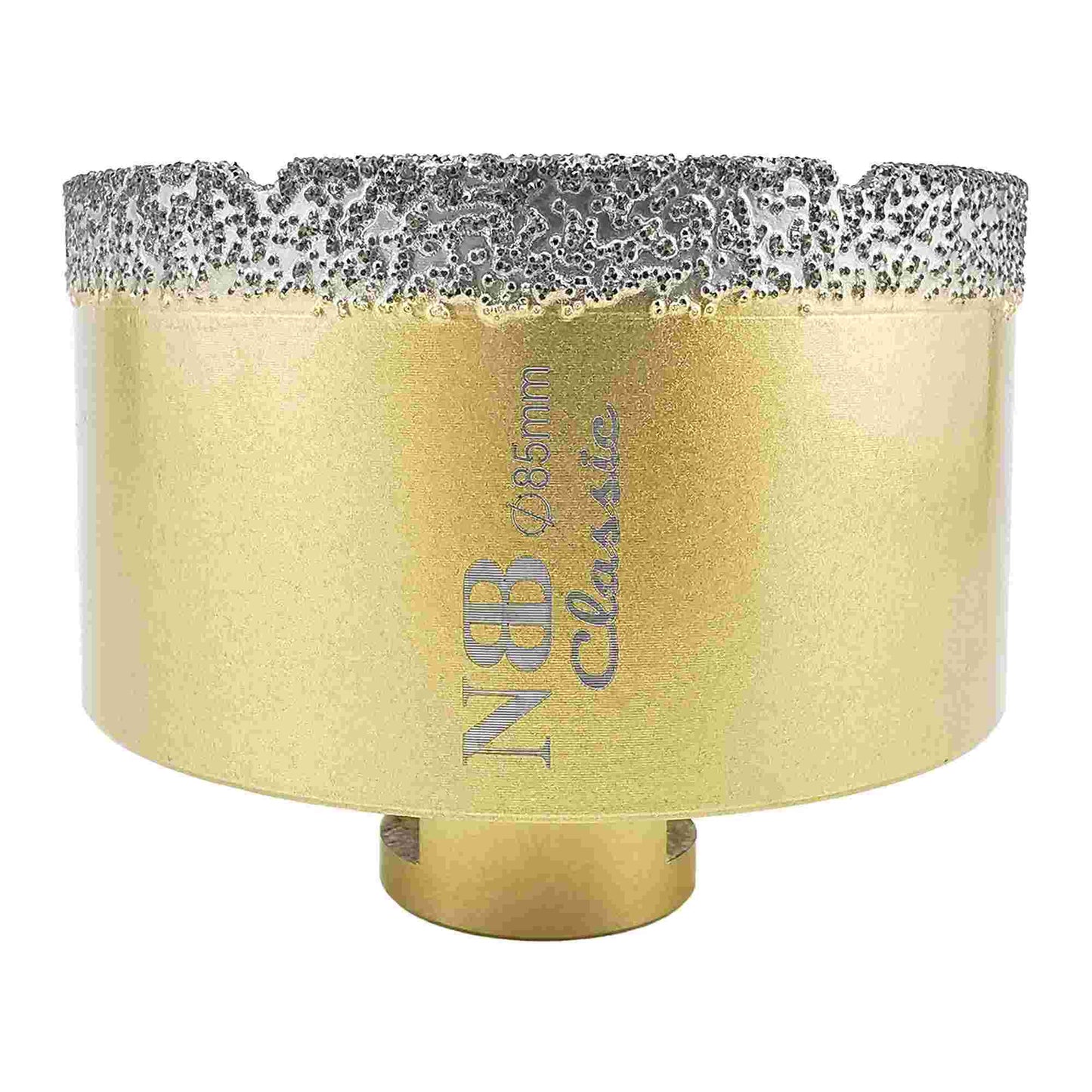 NBB Broca de diamante con M14, tipo dorado clásico, corona diamante para taladrar en seco y en húmedo en porcelana dura, cerámica, baldosas, granito, mármol, azulejo, para Amoladora Angular (Classic)