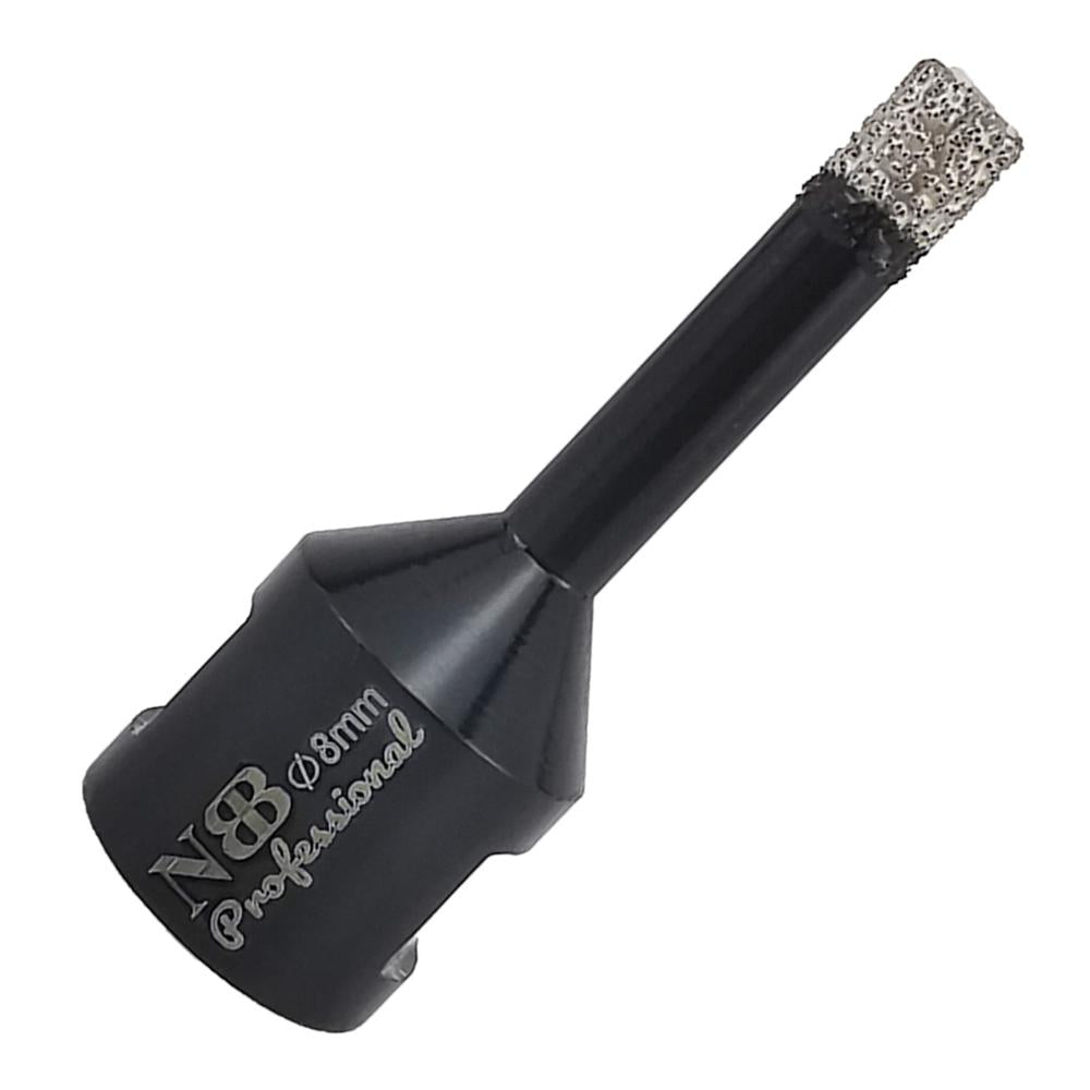 NBB Broca de diamante soldada al vacío con M14, para taladrar en seco y en húmedo profesionalmente en porcelana dura, cerámica, baldosas, granito, mármol, rápida, para Amoladora Angular(PRO EAVBDDBM)