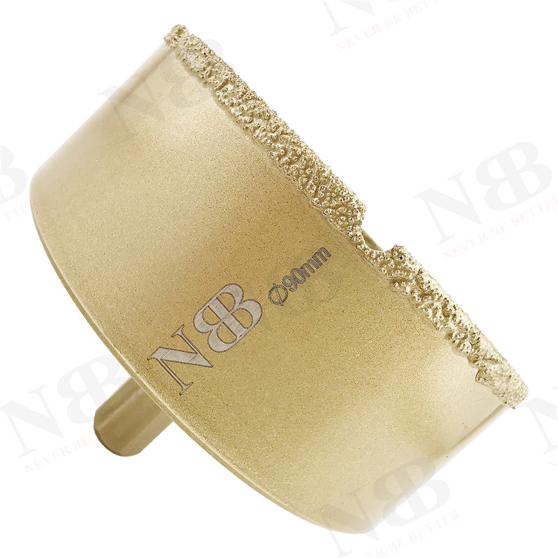 NBB Brocas de diamante con vástago hexagonal 12.5mm, corona diamante para taladrar en seco en porcelana,cerámica,baldosas,granito,azulejo, meyor en húmedo, para perforadora de pistola y banco