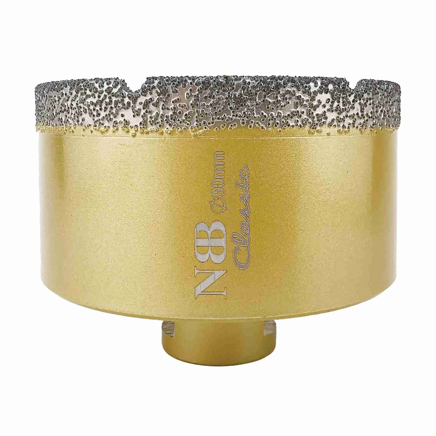 NBB Broca de diamante con M14, tipo dorado clásico, corona diamante para taladrar en seco y en húmedo en porcelana dura, cerámica, baldosas, granito, mármol, azulejo, para Amoladora Angular (Classic)