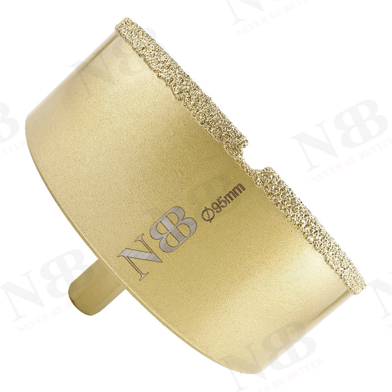 NBB Brocas de diamante con vástago hexagonal 12.5mm, corona diamante para taladrar en seco en porcelana,cerámica,baldosas,granito,azulejo, meyor en húmedo, para perforadora de pistola y banco
