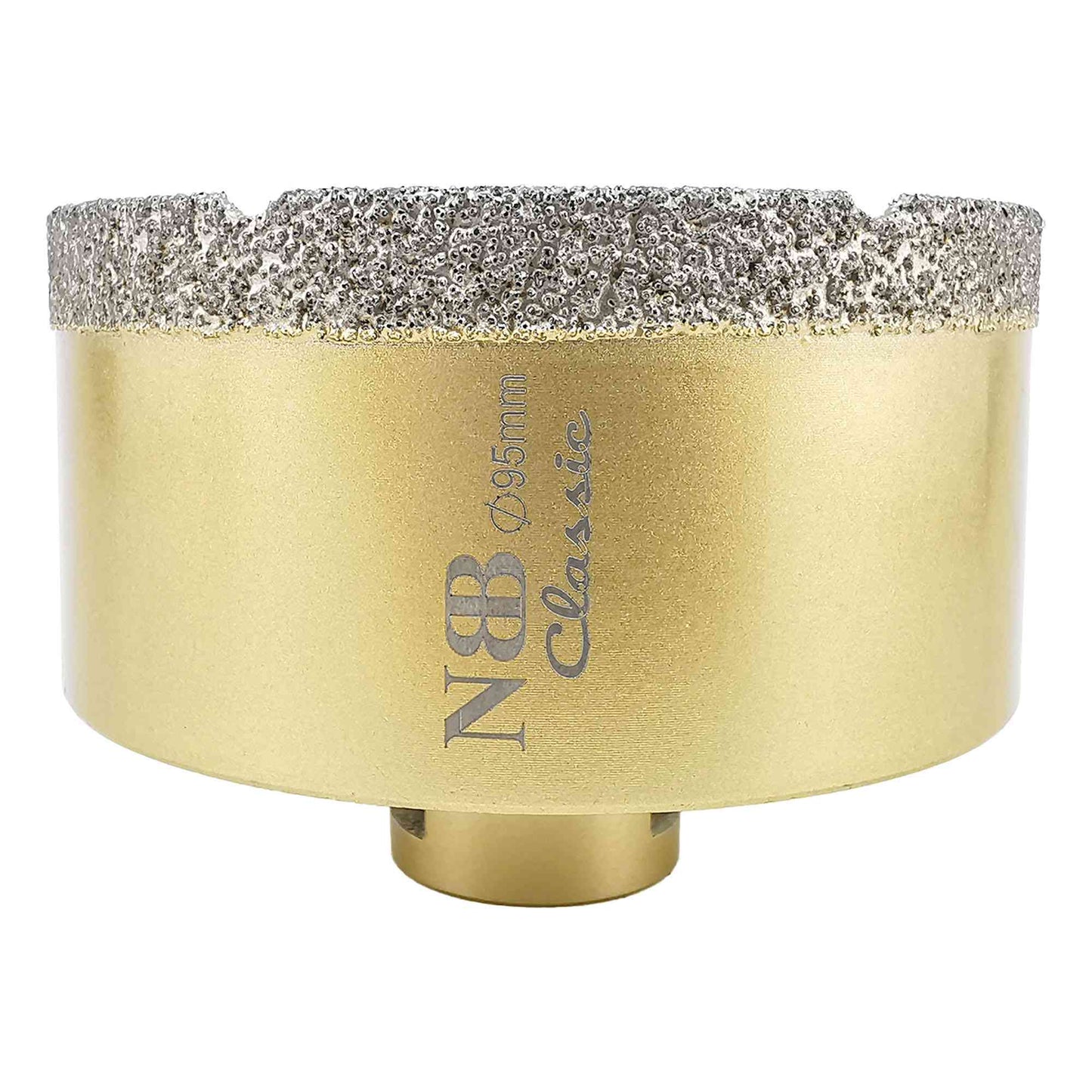 NBB Broca de diamante con M14, tipo dorado clásico, corona diamante para taladrar en seco y en húmedo en porcelana dura, cerámica, baldosas, granito, mármol, azulejo, para Amoladora Angular (Classic)
