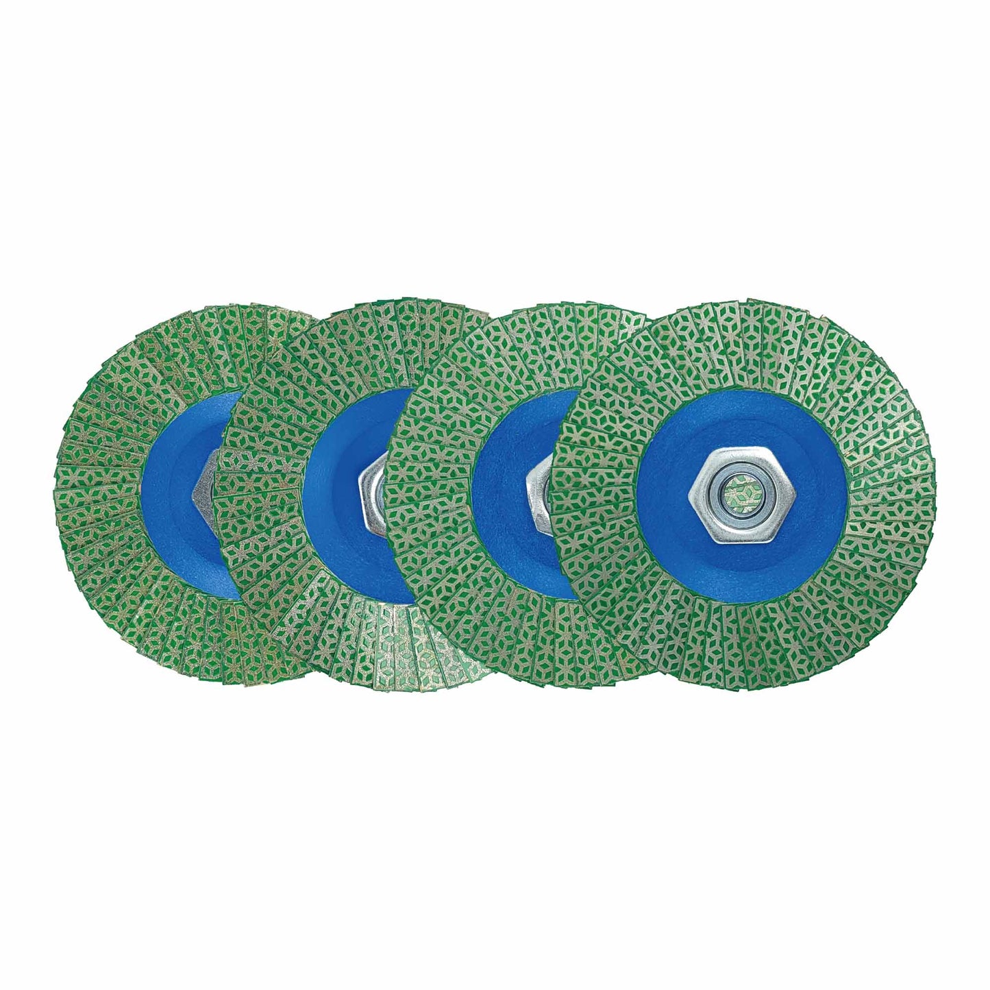 NBB Rueda de láminas con diamante Disco de láminas de diamante completo con M14 brida ideal para lijado pulido de cerámica gres porcelánico piedra bordes y biseles con amoladora