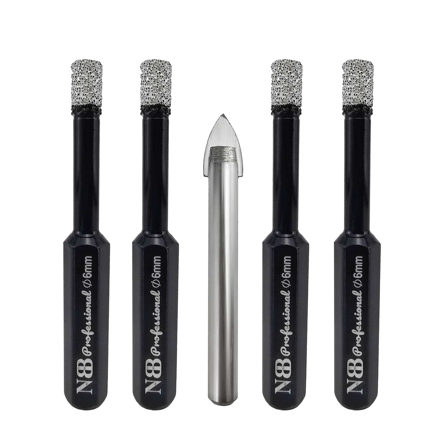 NBB Brocas de diamante con vástago hexagonal,corona diamante para taladrar en seco en porcelana, cerámica, baldosas, granito, azulejo, meyor en húmedo, en taladros de cable o sin cable