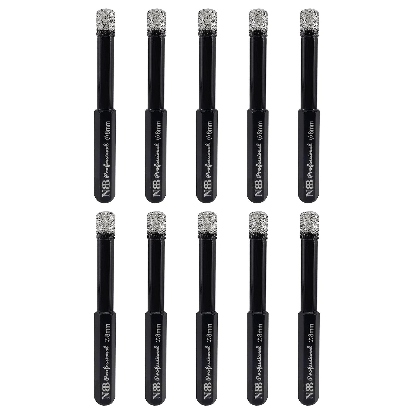 NBB Brocas de diamante con vástago hexagonal,corona diamante para taladrar en seco en porcelana, cerámica, baldosas, granito, azulejo, meyor en húmedo, en taladros de cable o sin cable