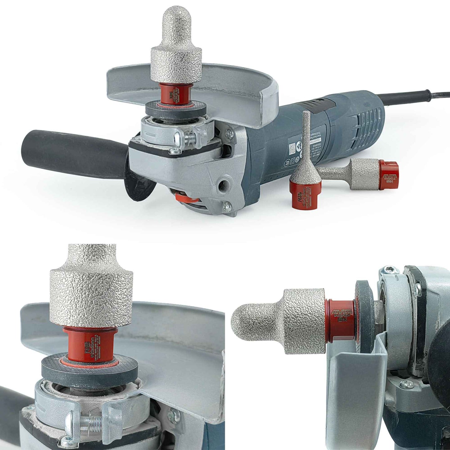 NBB Broca de fresado de dedo diamante con M14 Fresa cónica de diamante broca de chaflán para ampliar biselar agujeros baldosas azulejos cerámica porcelana granito mármol en seco