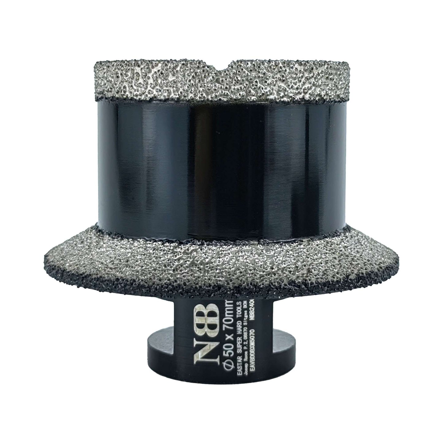 NBB Broca con biselado de diamante con M14 corona diamante sierra perforadora de diamante para taladrar y perfilar drenajes en porcelana cerámica baldosas granito mármol azulejo 2-in-1