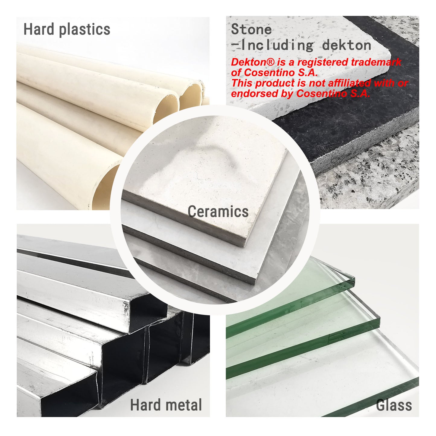 Disque diamanté soudé 3 en 1 NBB pour la découpe et le meulage du granit, du marbre, du carrelage, de la céramique, de la porcelaine, de la pierre, du métal et de la fibre de verre pour meuleuse d'angle