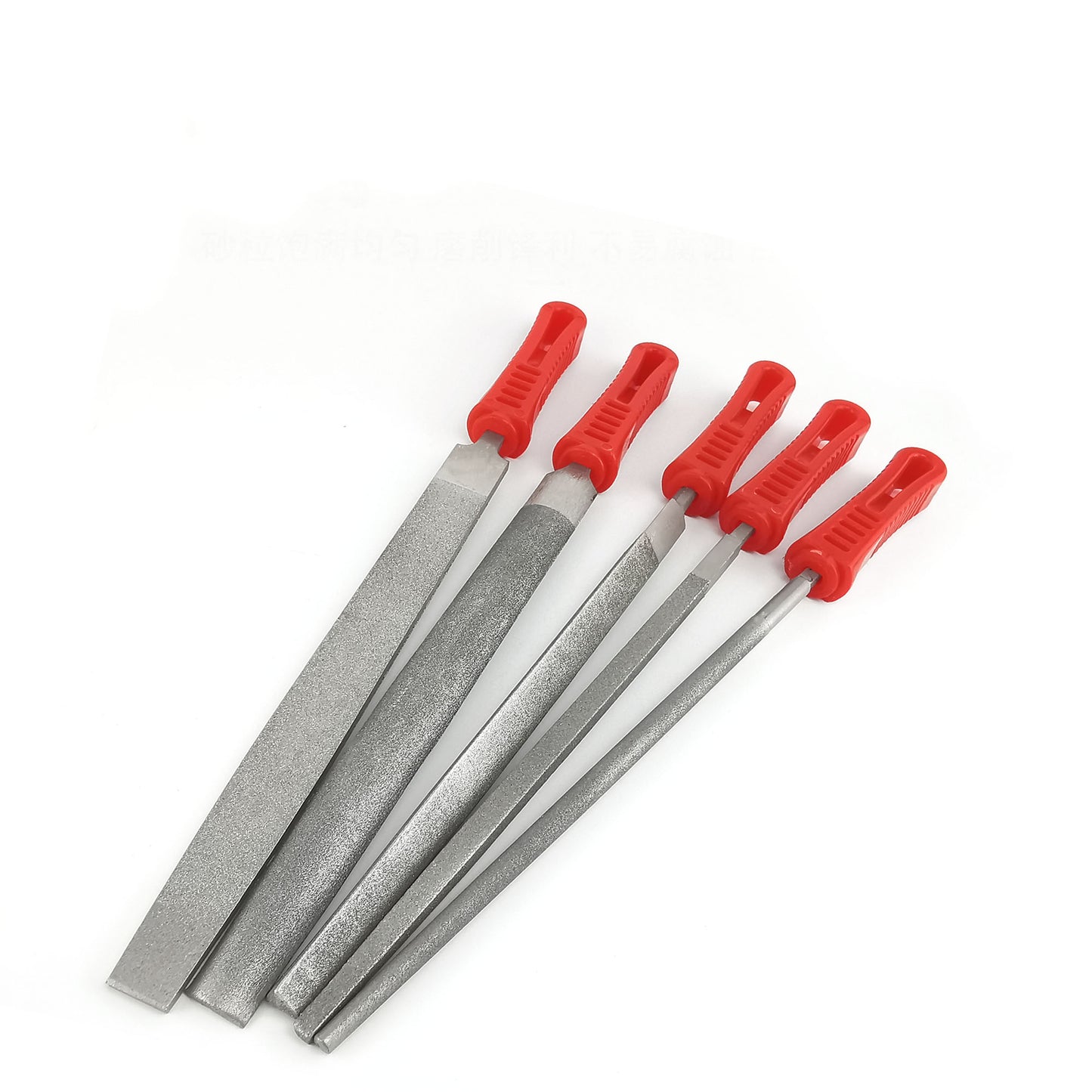 Lima de Aguja de Diamante de Acero de Aleación Endurecida – Incluye lima plana, cuadrada, triangular, redonda y media caña.