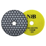 NBB Almohadillas de pulido de diamante 4" 100mm disco de renovación lijado diamante para Pulir en seco granito mármol piedra granito cerámica con respaldo de nylon buen acabado