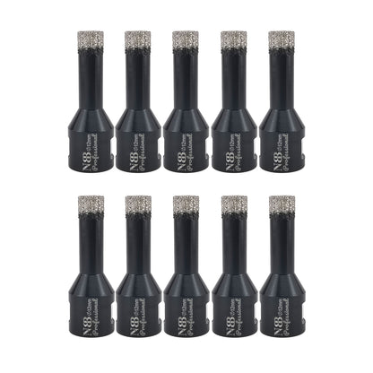 NBB Broca de diamante soldada al vacío con M14, para taladrar en seco y en húmedo profesionalmente en porcelana dura, cerámica, baldosas, granito, mármol, rápida, para Amoladora Angular(PRO EAVBDDBM)