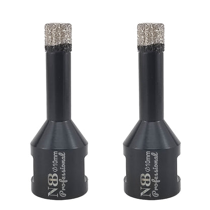 NBB Broca de diamante soldada al vacío con M14, para taladrar en seco y en húmedo profesionalmente en porcelana dura, cerámica, baldosas, granito, mármol, rápida, para Amoladora Angular(PRO EAVBDDBM)