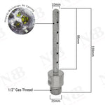 NBB Fresa de diamante,forma de dedo,broca de fresado de diamante para ampliar y dar forma al agujero en porcelana,cerámica,baldosas,granito,mármol, en seco o húmedo (1/2" Gas, redonda)