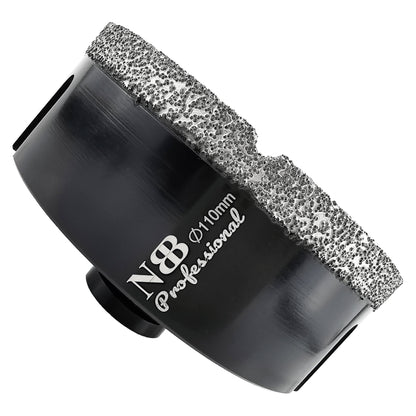NBB Broca de diamante soldada al vacío con M14, para taladrar en seco y en húmedo profesionalmente en porcelana dura, cerámica, baldosas, granito, mármol, rápida, para Amoladora Angular(PRO EAVBDDBM)