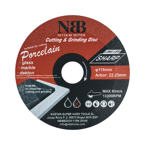 NBB Disco de diamante soldado sierra de diamante corte y rectificado 3 en 1 molienda y corte en granito mármol azulejos cerámica porcelana piedra Metal fibra de vidrio para amoladora angular