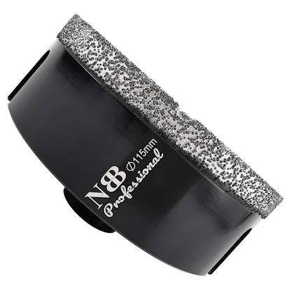 NBB Broca de diamante soldada al vacío con M14, para taladrar en seco y en húmedo profesionalmente en porcelana dura, cerámica, baldosas, granito, mármol, rápida, para Amoladora Angular(PRO EAVBDDBM)