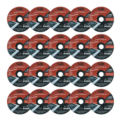 Disque diamanté soudé 3 en 1 NBB pour la découpe et le meulage du granit, du marbre, du carrelage, de la céramique, de la porcelaine, de la pierre, du métal et de la fibre de verre pour meuleuse d'angle