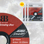 NBB 3-in-1 Geschweißte Diamantscheibe zum Schneiden und Schleifen von Granit, Marmor, Fliesen, Keramik, Porzellan, Stein, Metall und Fiberglas für Winkelschleifer