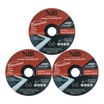 NBB Disco de diamante soldado sierra de diamante corte y rectificado 3 en 1 molienda y corte en granito mármol azulejos cerámica porcelana piedra Metal fibra de vidrio para amoladora angular