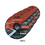 NBB 3-in-1 Geschweißte Diamantscheibe zum Schneiden und Schleifen von Granit, Marmor, Fliesen, Keramik, Porzellan, Stein, Metall und Fiberglas für Winkelschleifer