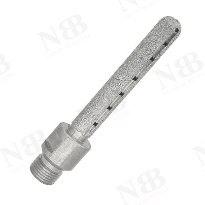 NBB Fresa de diamante,forma de dedo,broca de fresado de diamante para ampliar y dar forma al agujero en porcelana,cerámica,baldosas,granito,mármol, en seco o húmedo (1/2" Gas, redonda)